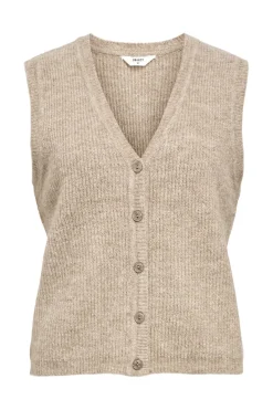 Object Objdiana Re V-Neck Knit Vest 4817990 Morel Melange