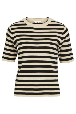 Best Object Objester S/S New Knit Pullover 4478018 Sandshell Black