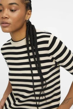 Best Object Objester S/S New Knit Pullover 4478018 Sandshell Black