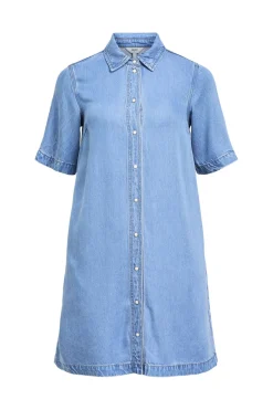 Best Object Objframe 2/4 Re Denim Dress 4656588 Light Blue Denim