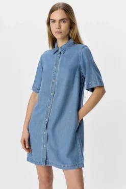 Best Object Objframe 2/4 Re Denim Dress 4656588 Light Blue Denim