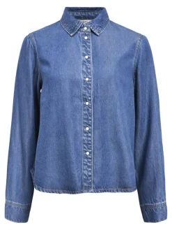 Sale Object Objframe Lo L/S Shirt 4789040 Medium Blue Denim