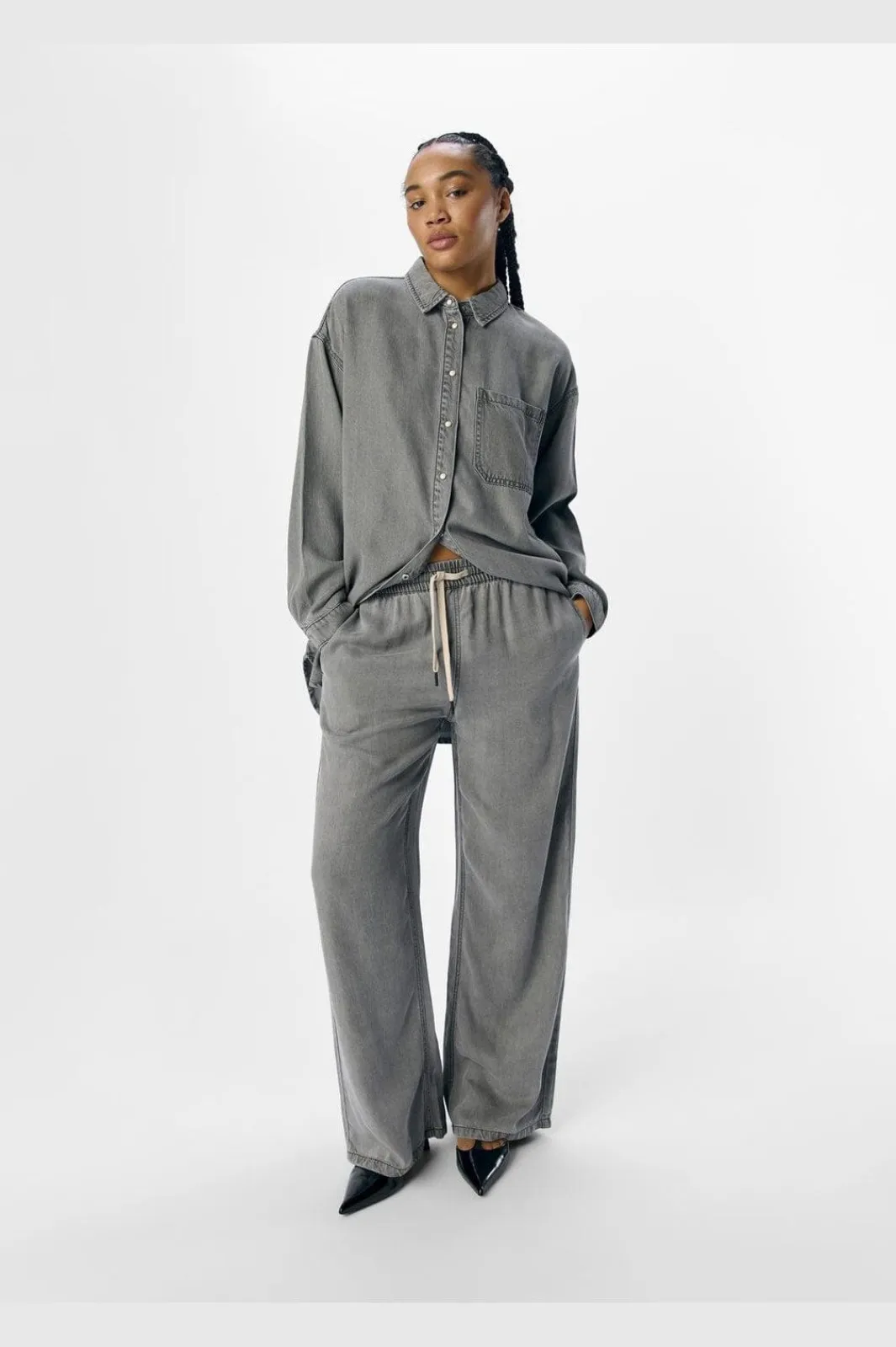 Outlet Object Objframe Pants 132 4766639 Light Grey Denim