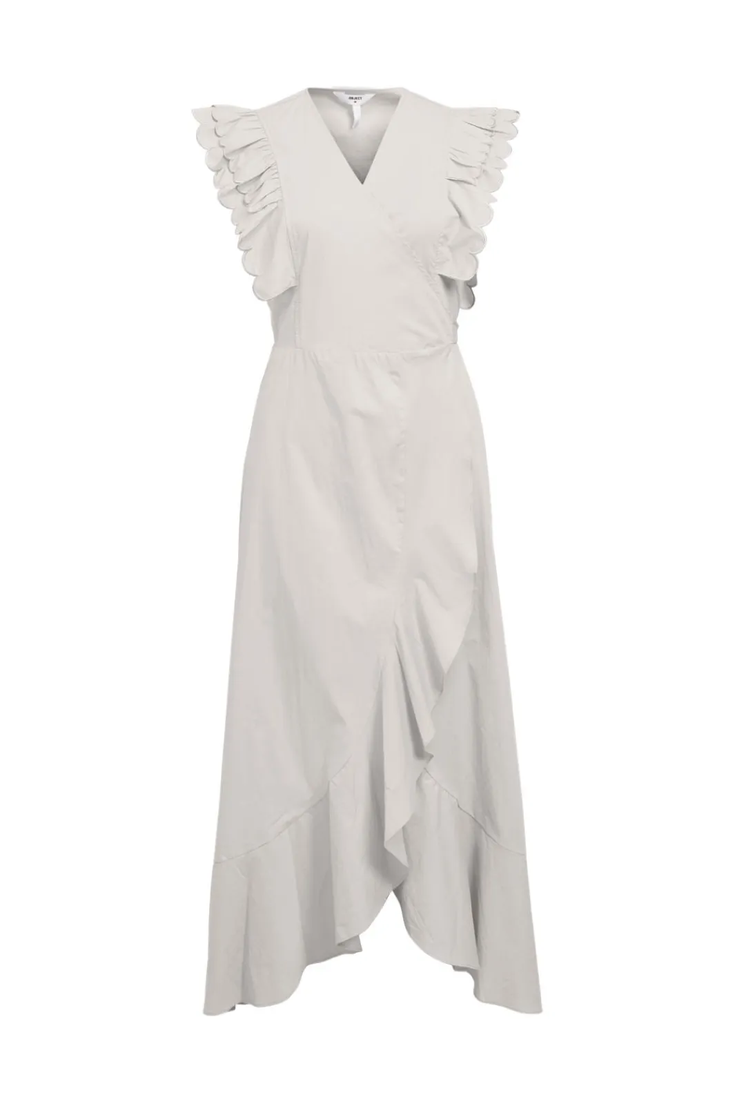 Clearance Object Objhope Papaya S/S Wrap Dress 4805980 White Sand