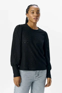 New Object Objlaila L/S Re Top 4756919 Black