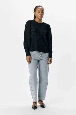 New Object Objlaila L/S Re Top 4756919 Black