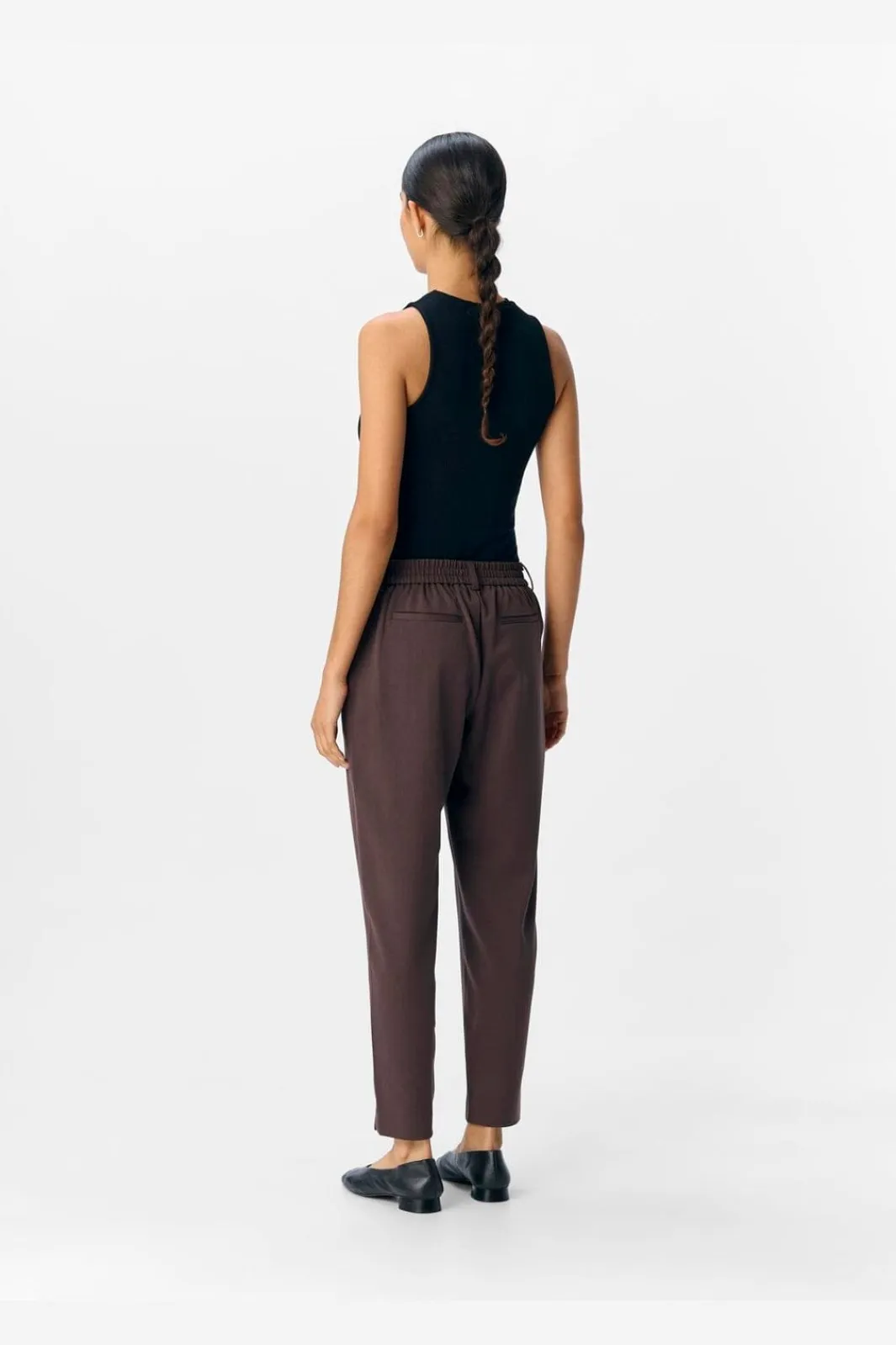 Best Object Objlisa Slim Pant 4856905 Seal Brown
