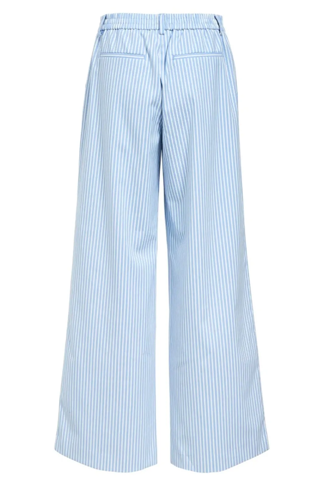 New Object Objlisa Wide Pant 4810941 Cloud Dancer Cornflower Blue