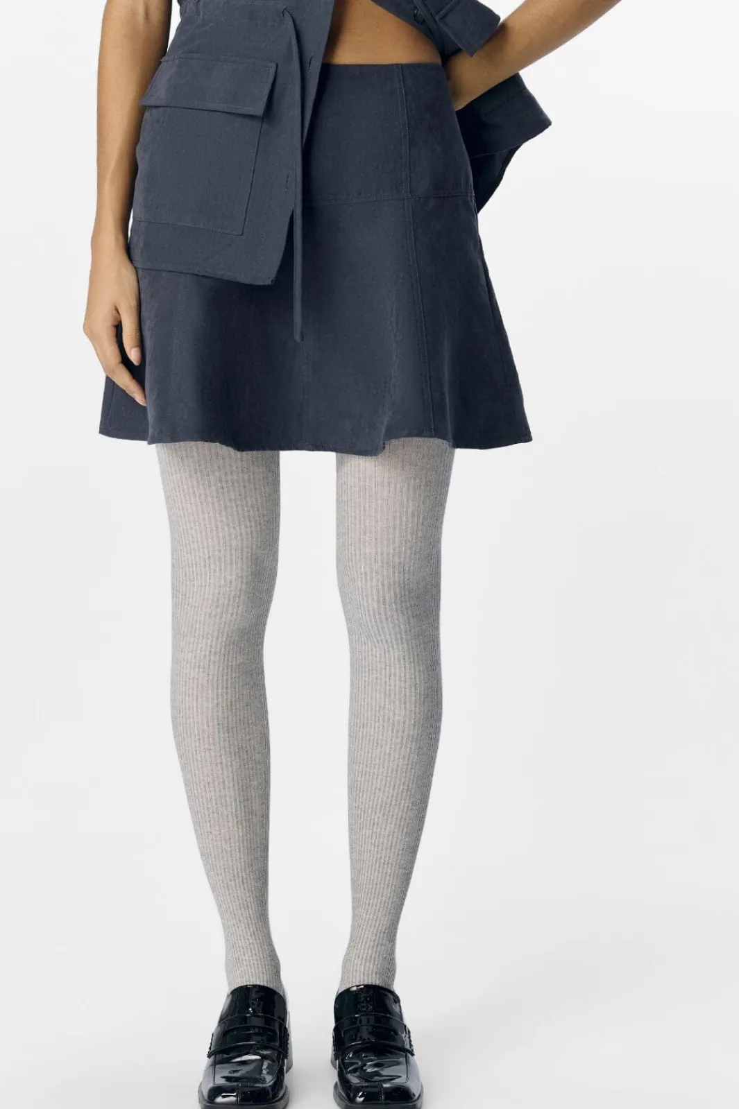 New Object Objminova Mini Skater Skirt Sp 25 4827210 Dark Denim