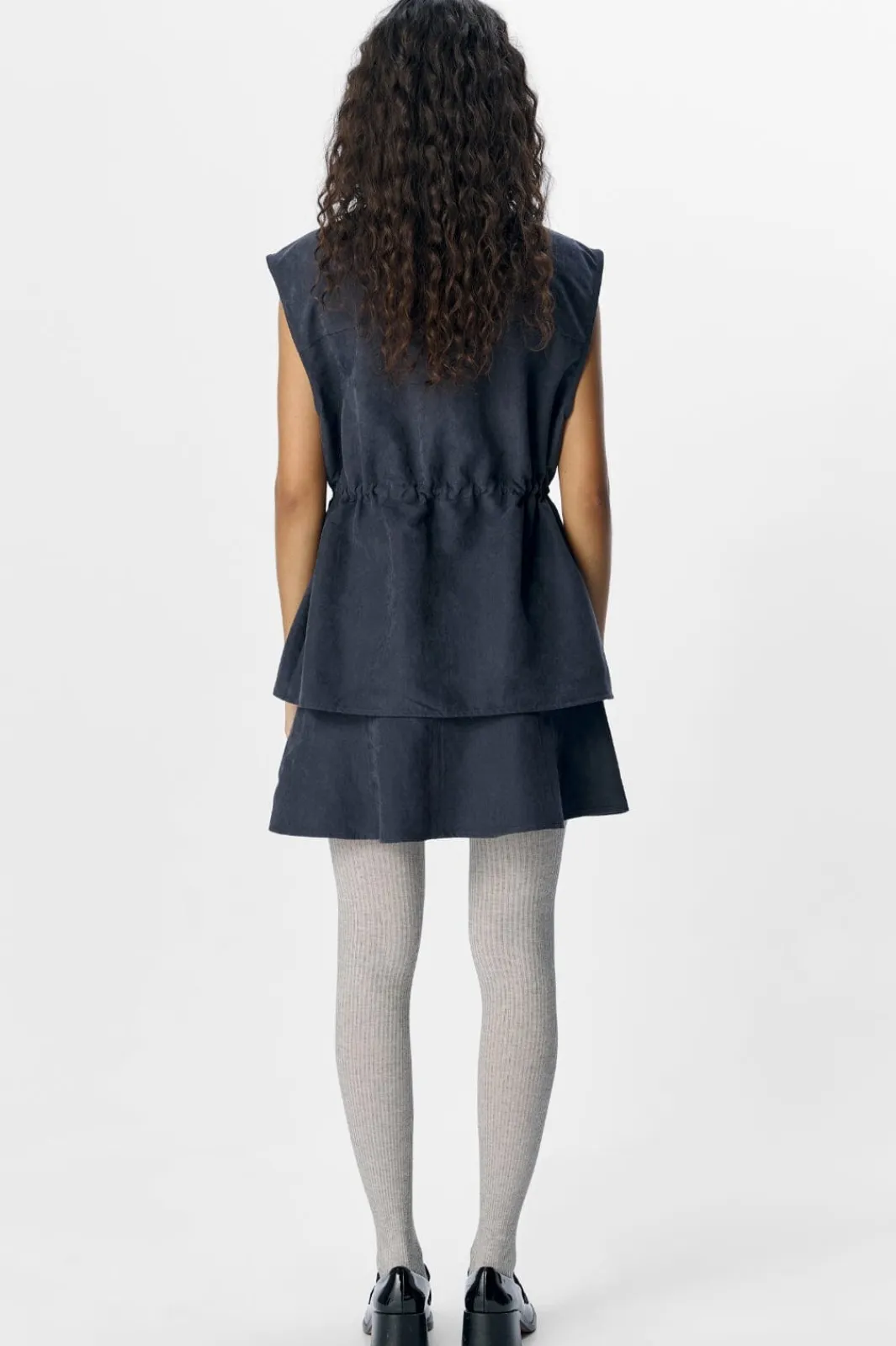 New Object Objminova Mini Skater Skirt Sp 25 4827210 Dark Denim