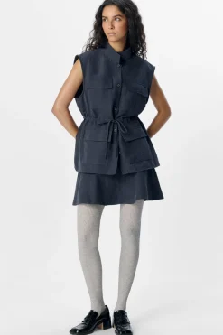 New Object Objminova Mini Skater Skirt Sp 25 4827210 Dark Denim