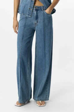Sale Object Objmoji Divona Wide Jeans 140 4823949 Medium Blue Denim