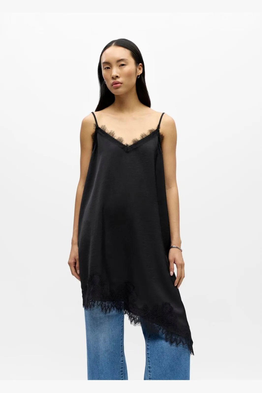 Hot Object Objnaline Reg Slip Lace Dress Vip 26 5094044 Black
