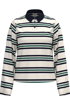 Object Objnana L/S Re Polo Top 4851566 Sky Captain Cd-Green