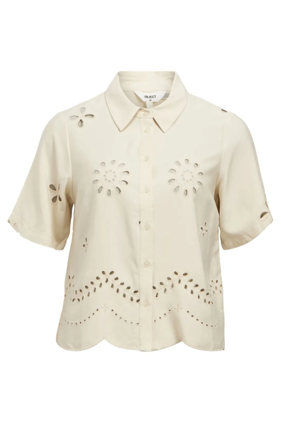Object Objnoelle Re S/S Shirt 138 4731870 Sandshell