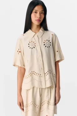 Object Objnoelle Re S/S Shirt 138 4731870 Sandshell