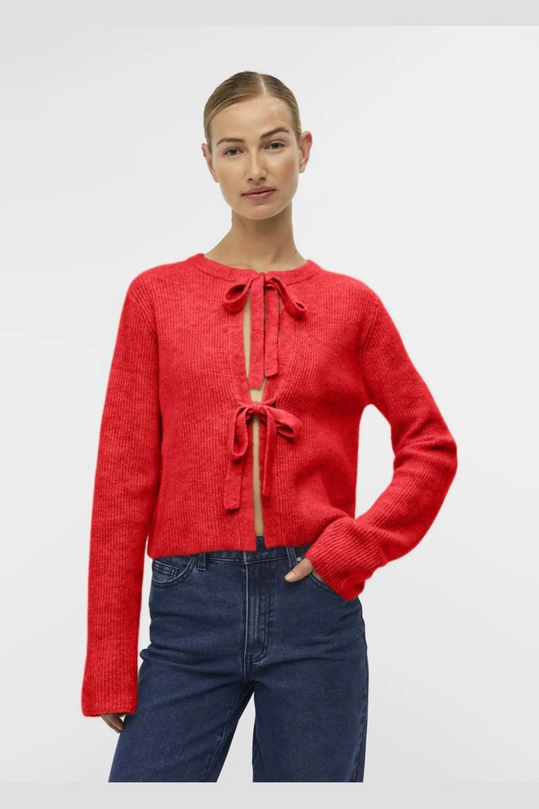 New Object Objparvi Knit Cardigan 4743466 Melange Col