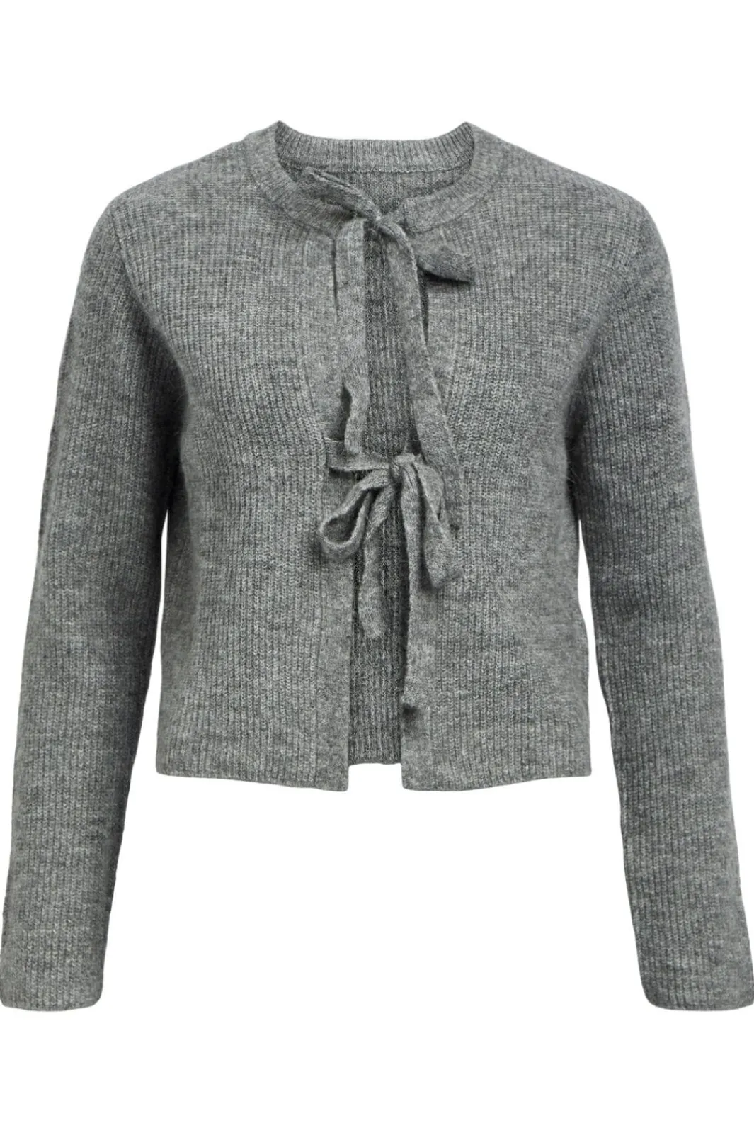 Object Objparvi Knit Cardigan 130 4434593 Medium Grey Melange