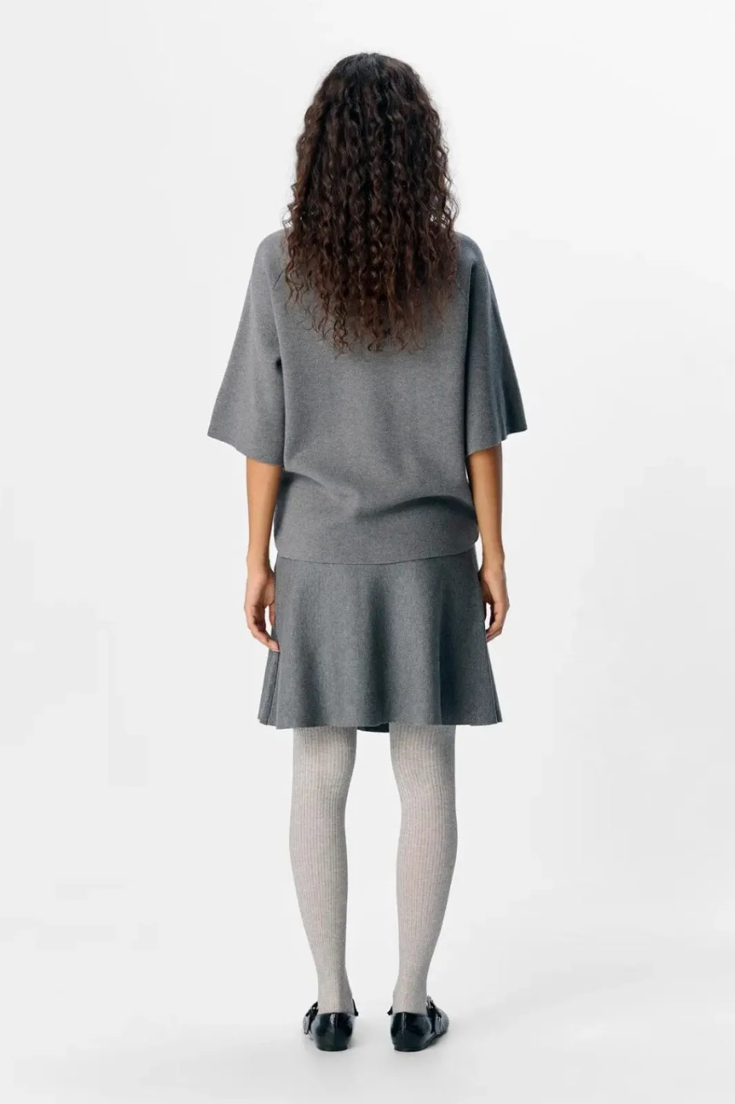 Sale Object Objreynard 2/4 Knit Pullover 4861953 Medium Grey Melange