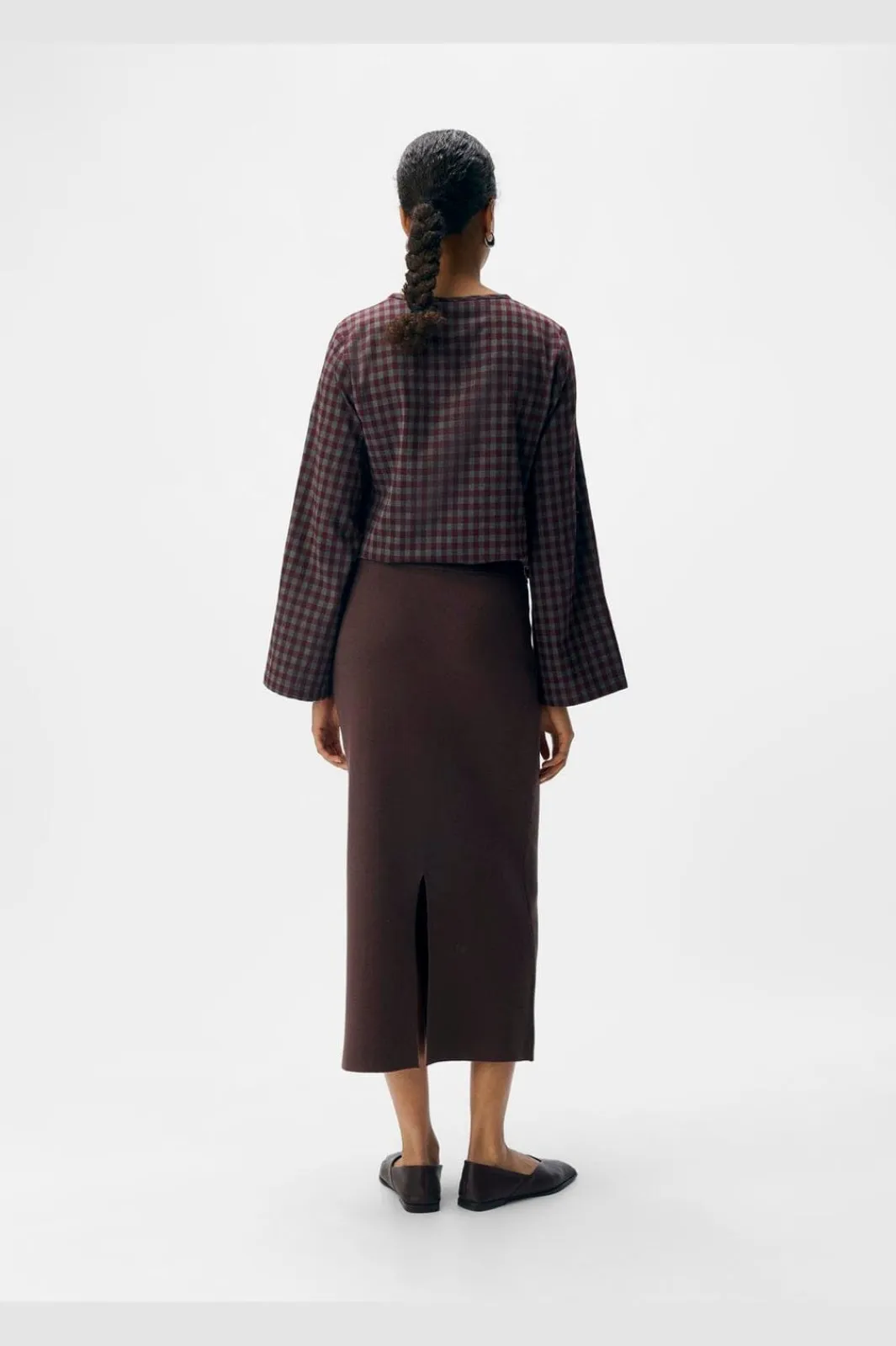 Best Object Objreynard Knit Skirt 4885501 Seal Brown