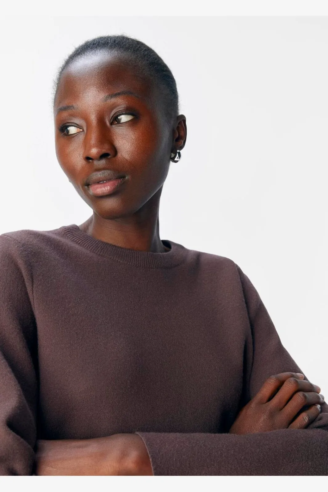 Object Objreynard O-Neck Pullover 4872681 Seal Brown
