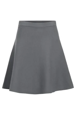 Sale Object Objreynard Short Knit Skirt 4851544 Medium Grey Melange