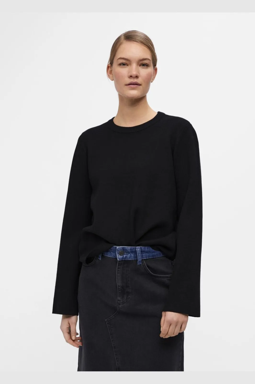 Clearance Object Objreynard Square Sleeve O-Neck 4497029 Black