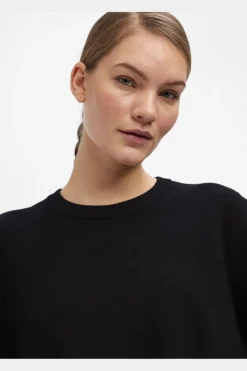 Clearance Object Objreynard Square Sleeve O-Neck 4497029 Black
