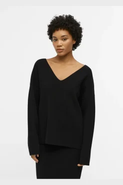 Outlet Object Objreynard V-Neck Pullover 4486516 Black