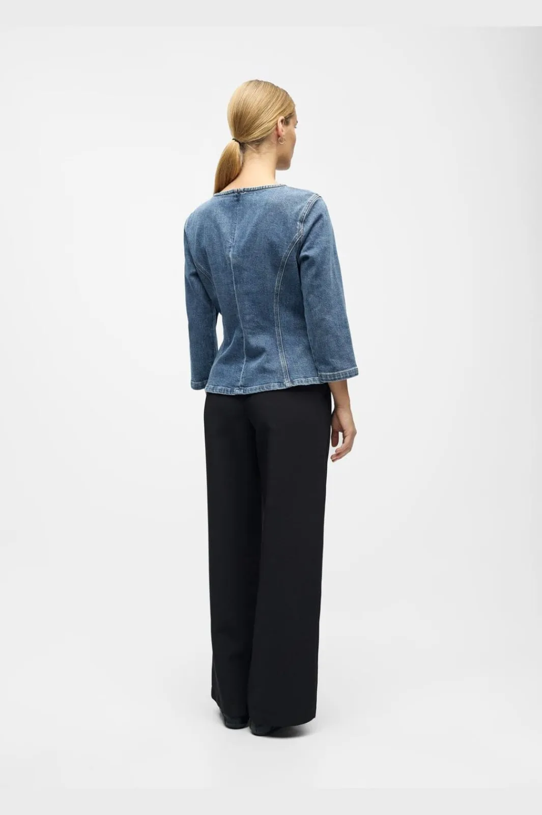 Discount Object Objrosie 2/4 Re Sculpture Top Aw Fair 25 5000973 Medium Blue Denim