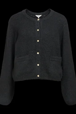 Online Object Objsaggia Re L/S Knit Cardigan 4789485 Black