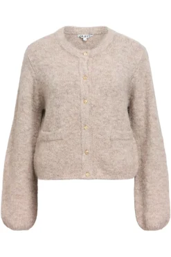 Clearance Object Objsaggia Re L/S Knit Cardigan 4854325 Humus Melange