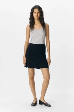 New Object Objviola Re Short Knit Skirt 4803561 Black