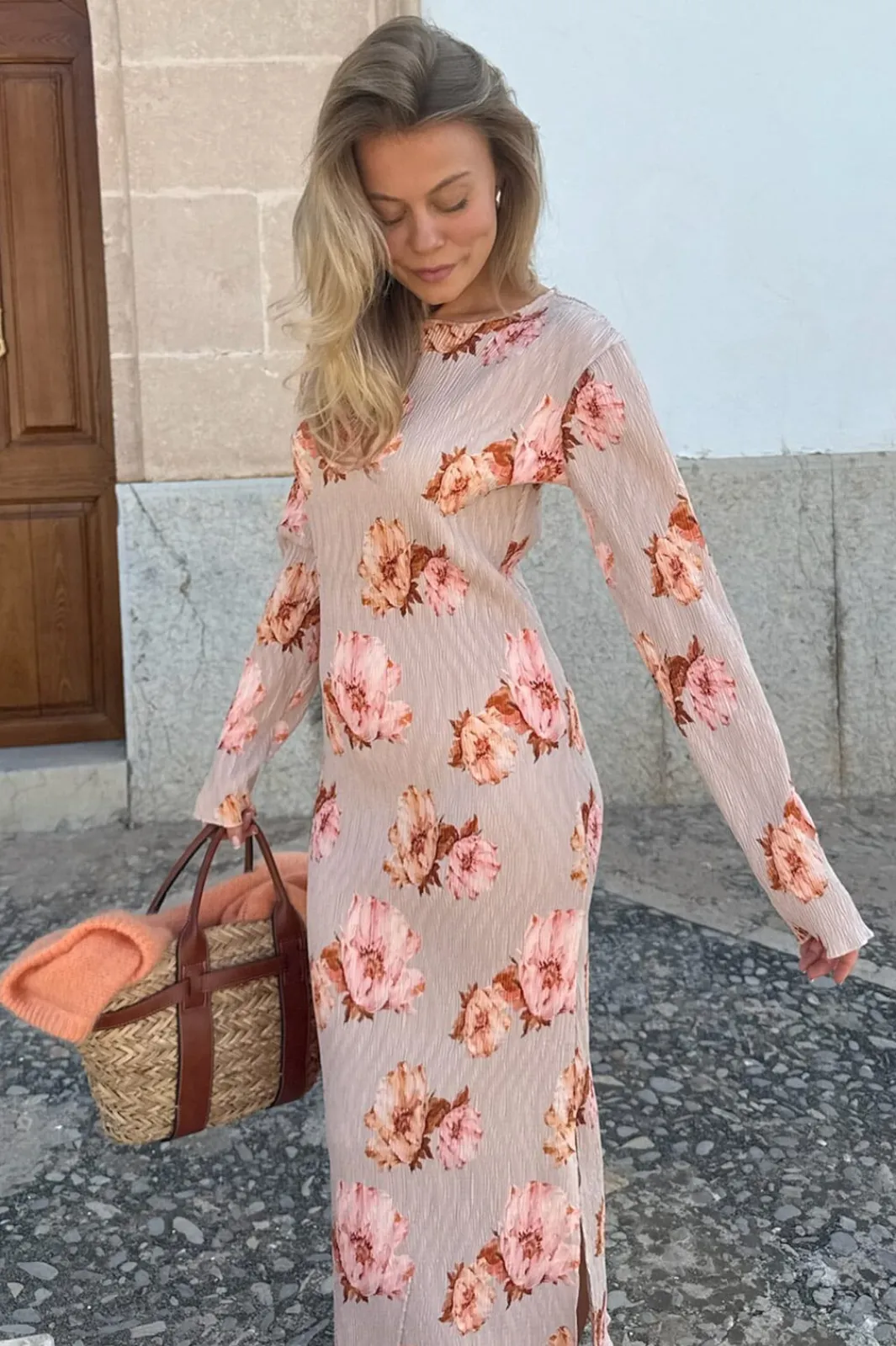 BYIC Odaic Dress A1015 Dusty Rose Print