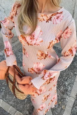 BYIC Odaic Dress A1015 Dusty Rose Print
