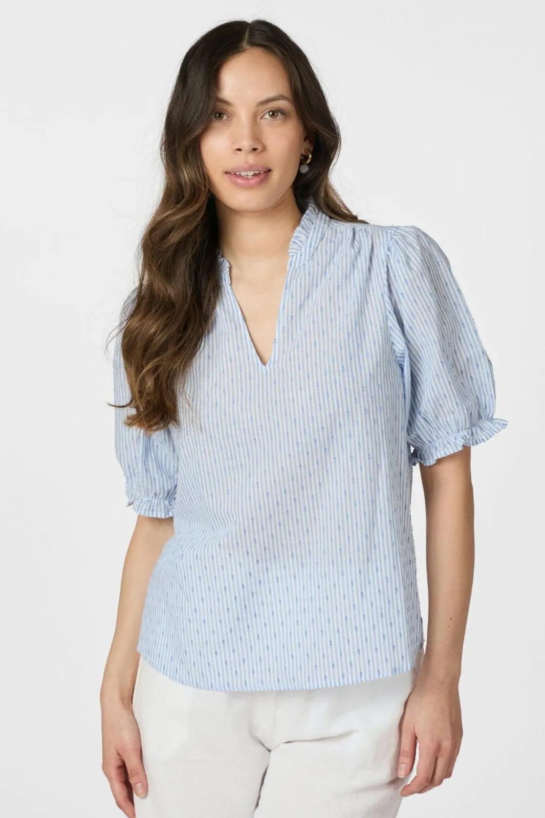 Sale Neo Noir Odesa Dot Stripe Blouse 166039 145