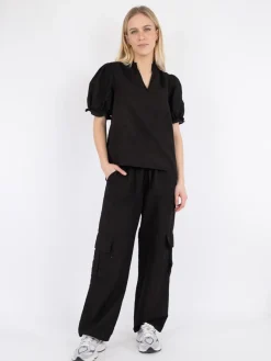 Best Neo Noir Odesa Linen Blouse Black