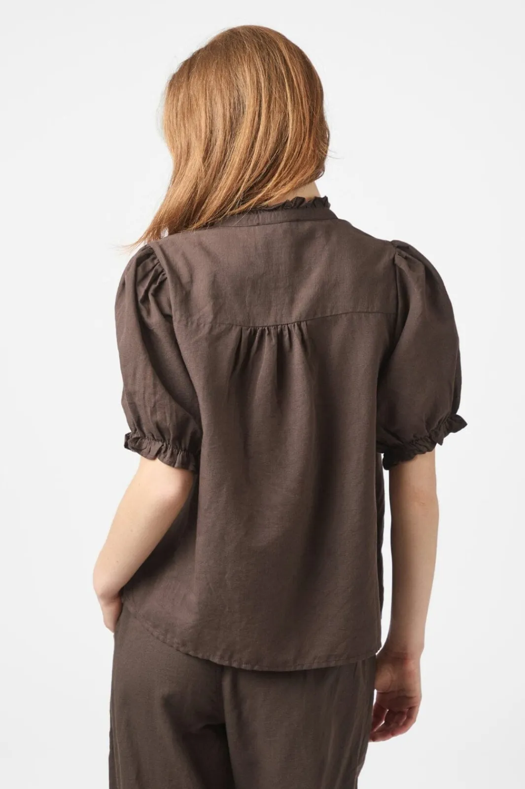 Hot Neo Noir Odesa Linen Blouse 160264 676