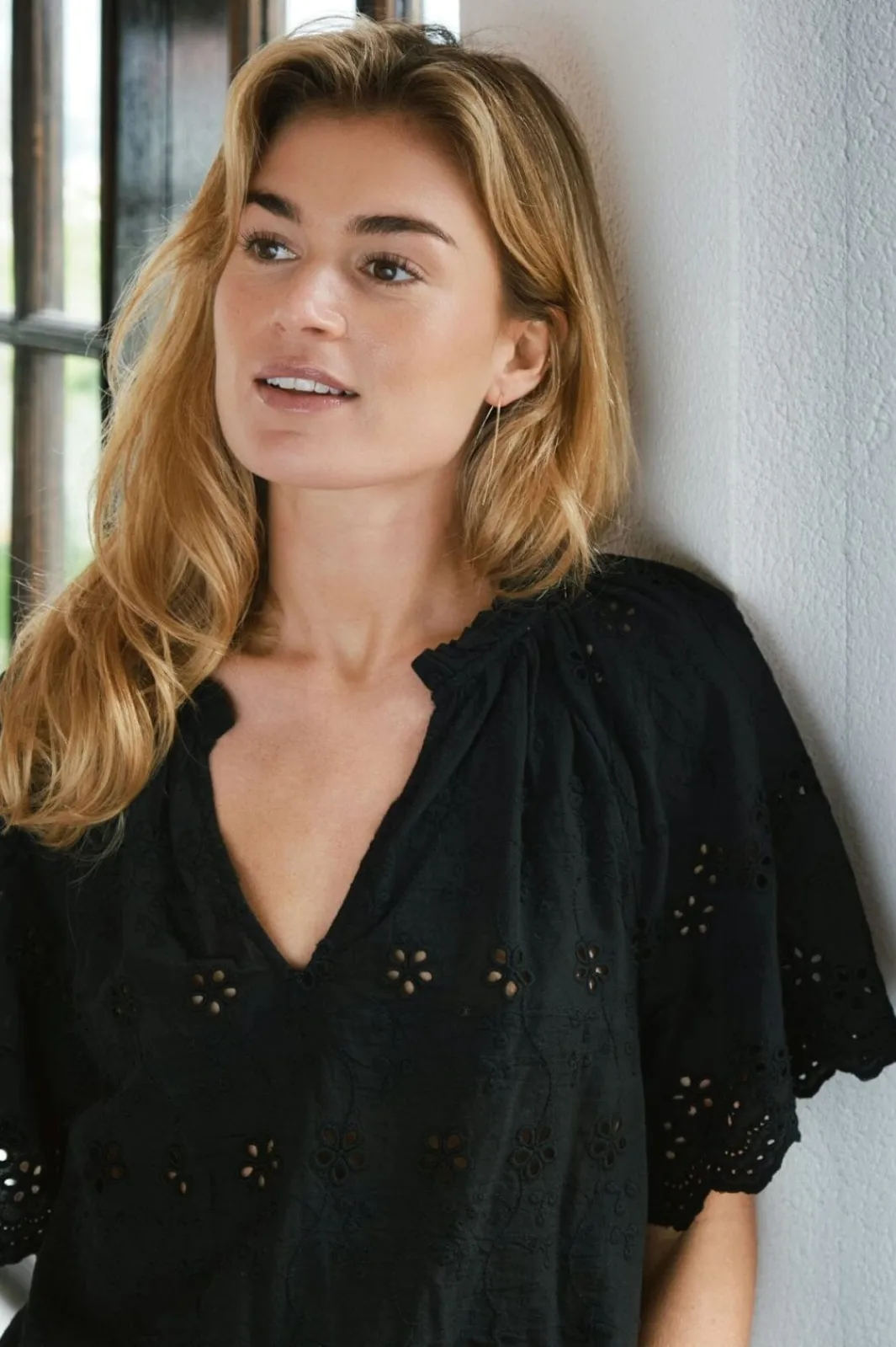 Clearance Neo Noir Odet Embroidery Blouse 165172 100