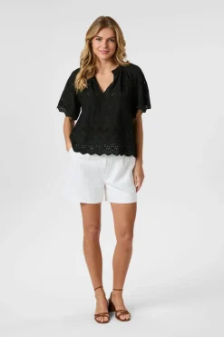 Clearance Neo Noir Odet Embroidery Blouse 165172 100