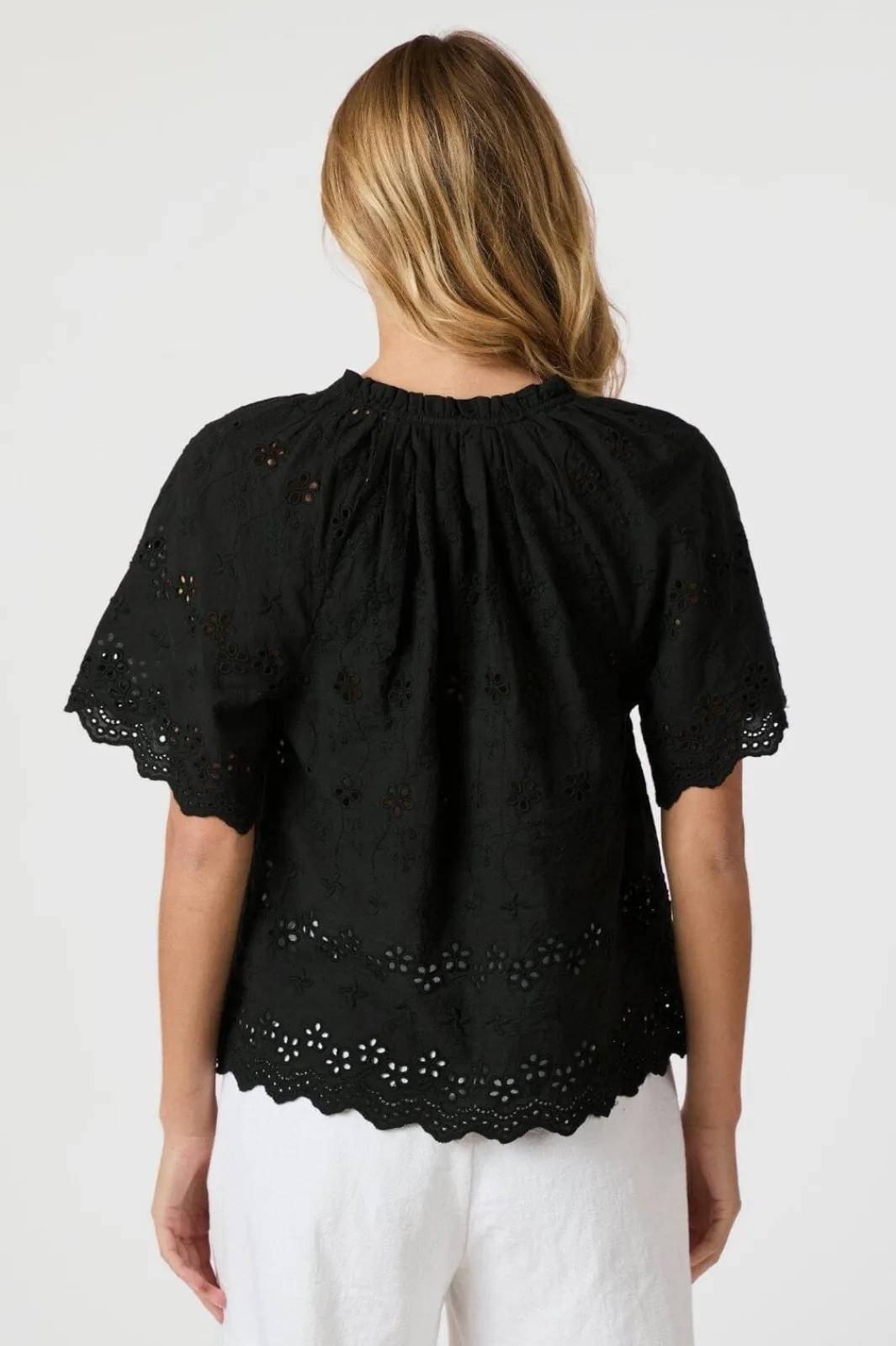 Clearance Neo Noir Odet Embroidery Blouse 165172 100