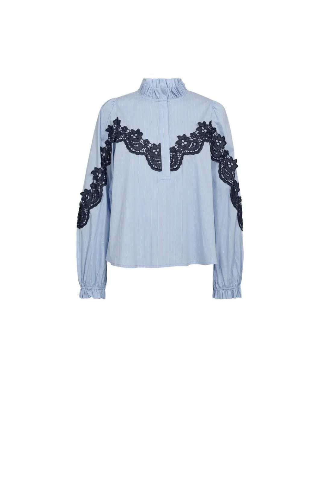 Discount Gossia Olinego Blouse G2730 Blue Striped