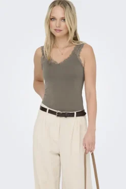 Discount Only Onl30 Free Life S/L Singlet Top 4941141 Walnut