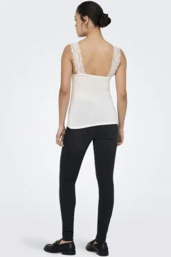 New Only Onl30 Free Life S/L Singlet Top 4946311 Cloud Dancer
