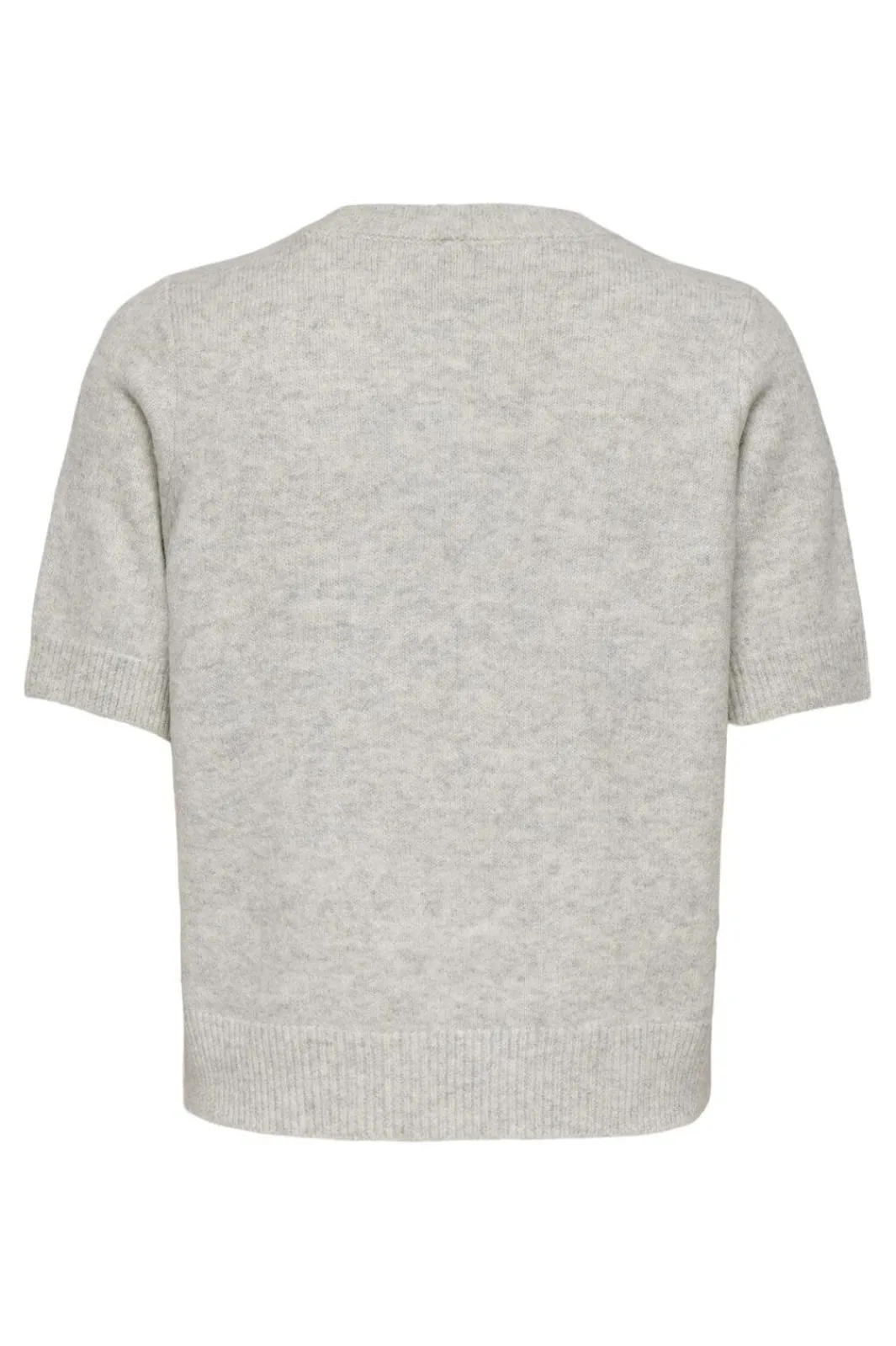 Discount Only Onlabby Life Ss Bling Top O-Neck Knt 4894600 Light Grey Melange Silver Bling