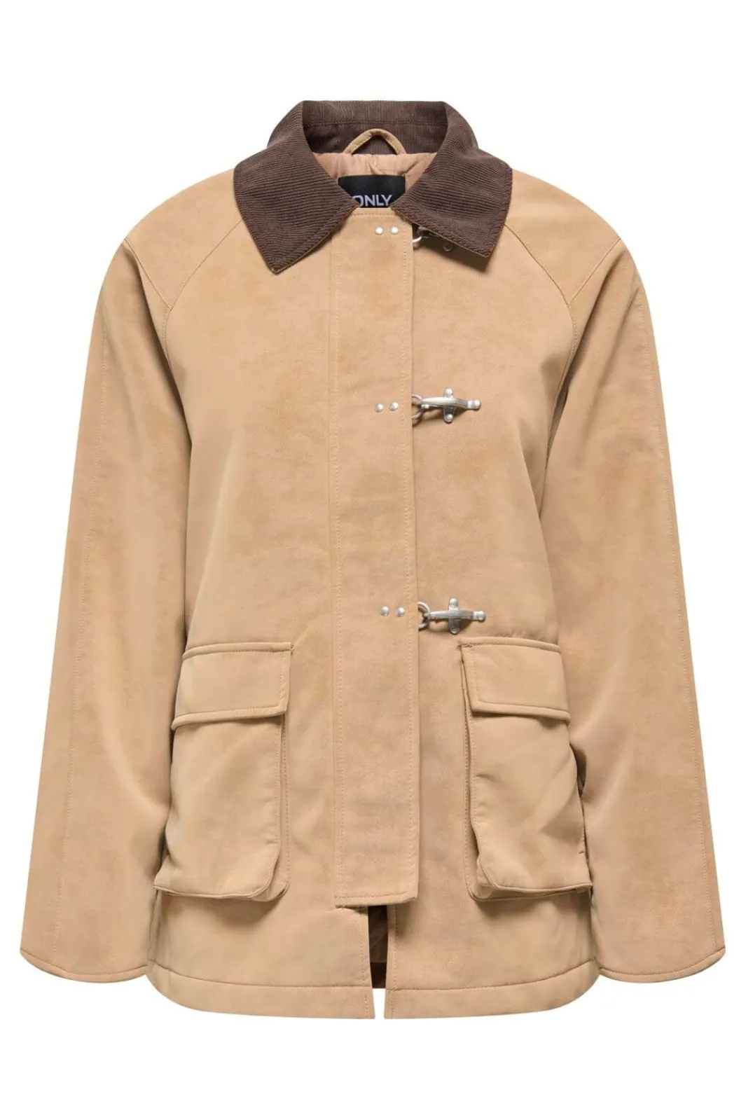 Hot Only Onlaggie Faux Suede Contrast Jacket 4960014 Tannin