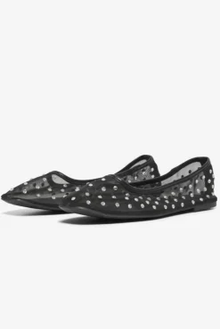 Outlet Only Shoes Onlakira-4 Mesh Studs Ballarina 4842595 Black