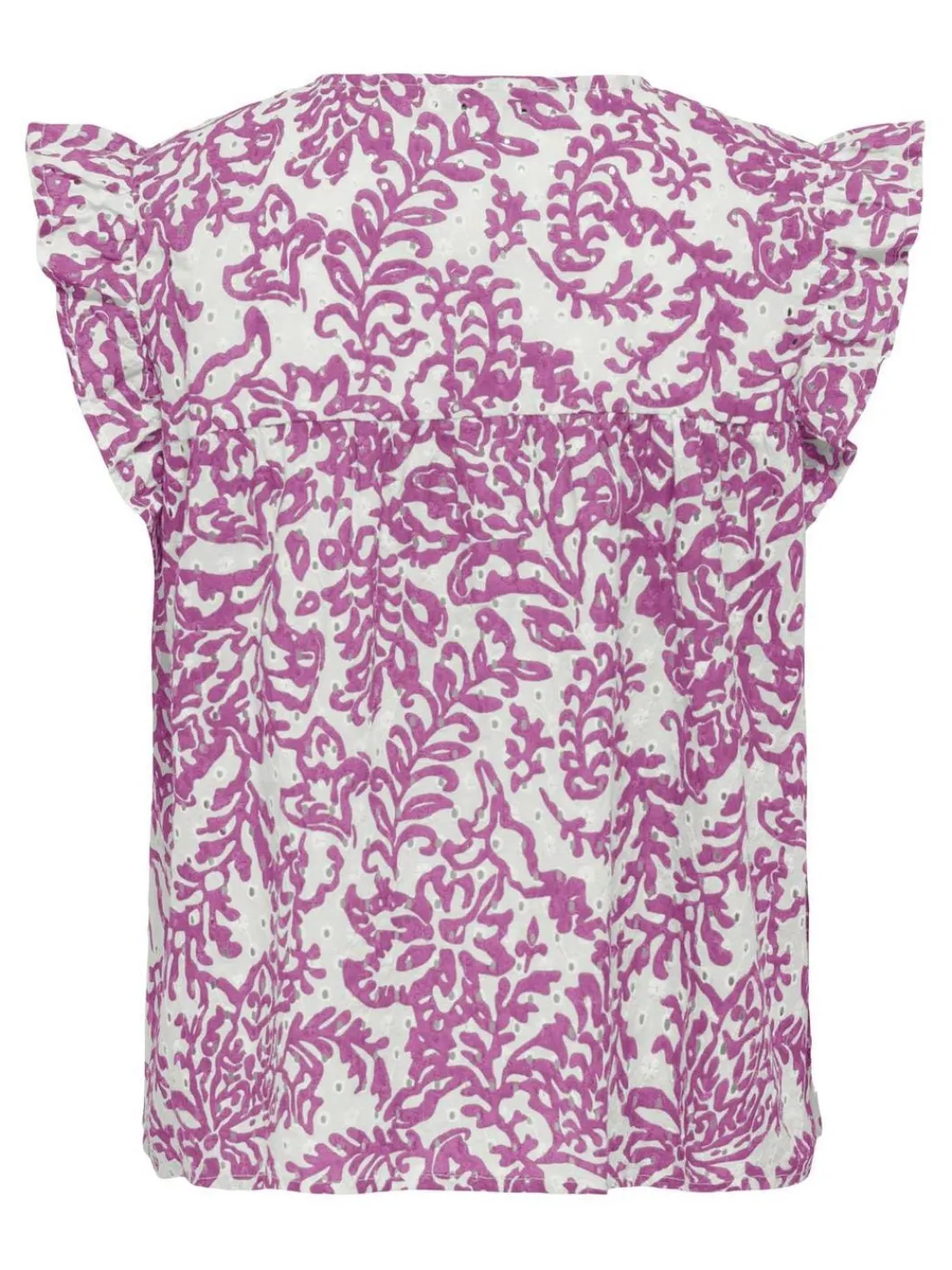 Best Only Onlamanda Chanee Cap Emb Top 4868768 Cloud Dancer W Spring Crocus