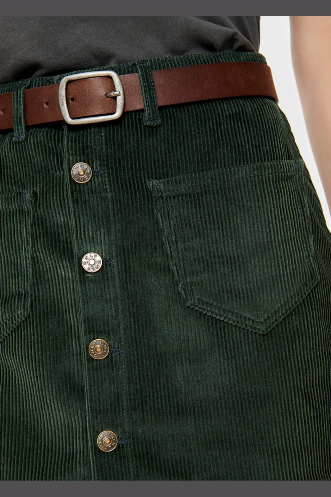 Online Only Onlamazing Global Cord Skirt 3204763 Green Gables