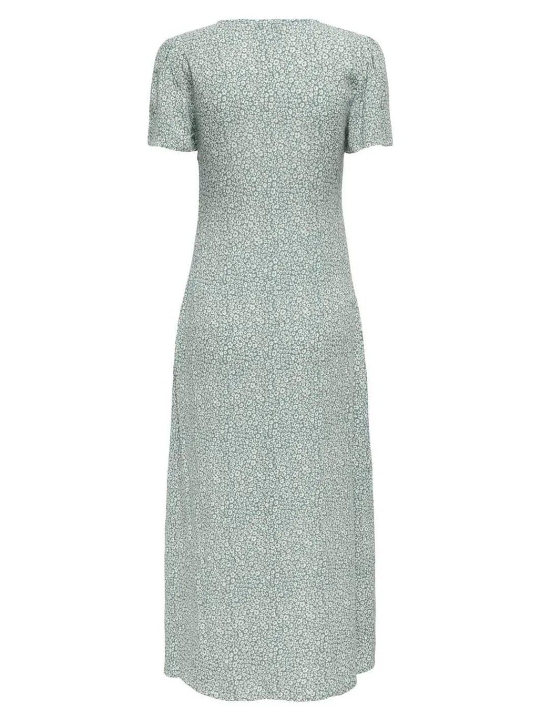 Only Onlancona Ss V-Neck Dress Moch 4823866 Lily Pad W Cloud Dancer